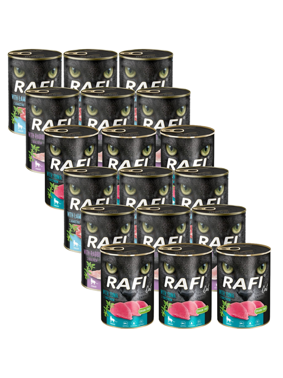 RAFI Cat Adult Sterilised Mix Smaków 18x400g