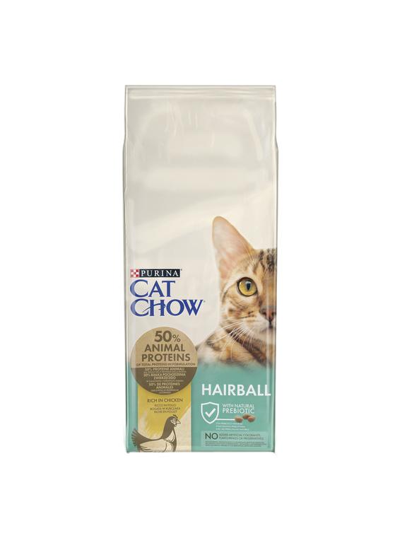 PURINA Cat Chow Hairball Karma bogata w kurczaka 15kg