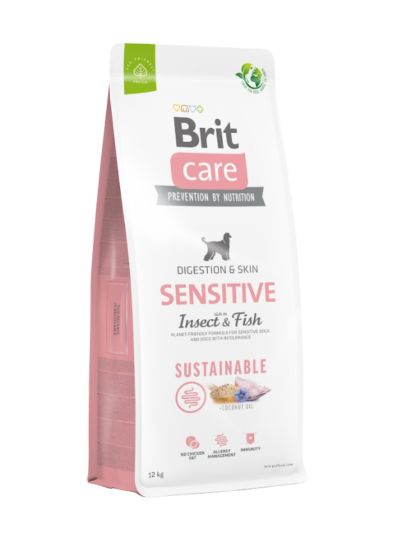 BRIT CARE Sustainable Sensitive Insect & Fish 12kg / Opakowanie uszkodzone (8683,9318,9394) !!!