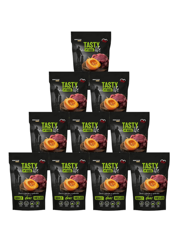 Tasty Dogs Life Danie z jeleniem w galaretce 10x500g