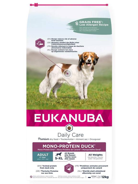 EUKANUBA-Adult Daily Care Mono-Protein duck-12kg