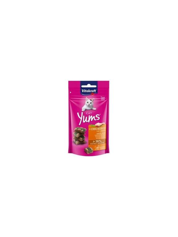 Vitakraft Cat Yums Przysmak z kurczakiem i trawą 40g