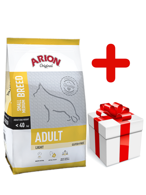 ARION Original Adult Small/Medium Breed Light 12kg + niespodzianka dla psa GRATIS!