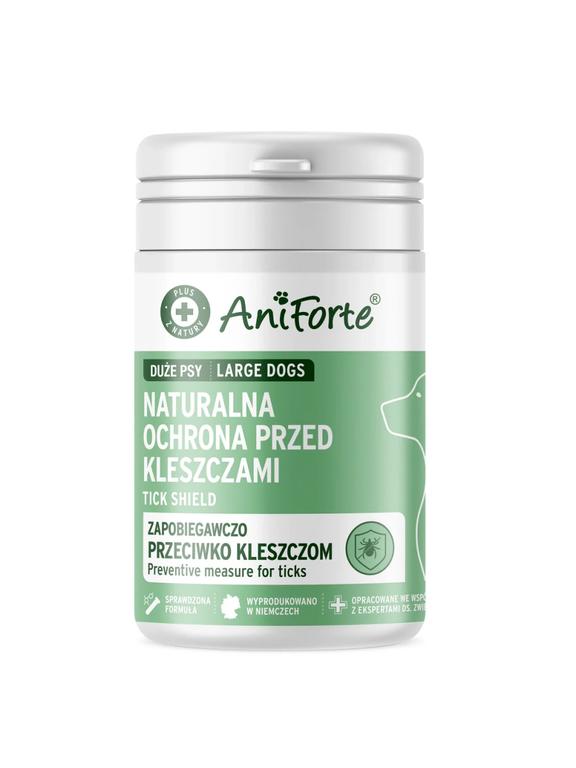 AniForte Naturalna ochrona przed kleszczami Duże rasy - suplementy dla psa - 60 tabletek