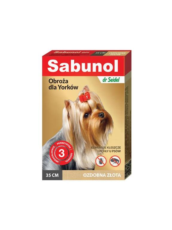 Sabunol - Obroża ozdobna złota 35cm