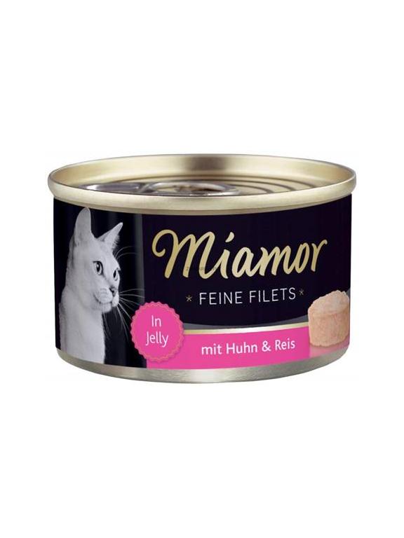 Miamor Feine Filets - mokra karma dla kota filety z kurczaka z ryżem 100g puszka