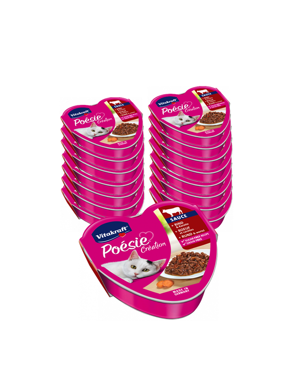 Vitakraft POESIE mokra karma dla kota wołowina z marchewką 24x85g