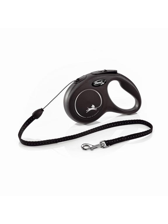 FLEXI Smycz oryginalna New Classic S  5m do 12kg, czarna