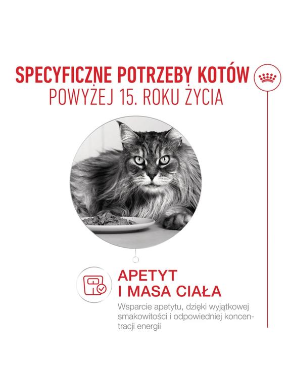ROYAL CANIN mokra karma dla kota, Senior Ageing 15+, sos 12x85g