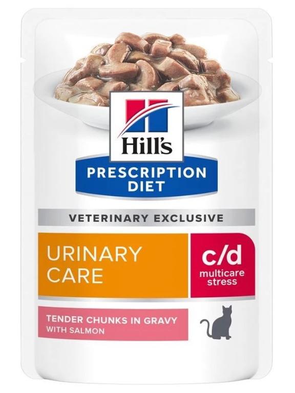 HILL'S PD Prescription Diet Feline c/d Urinary Stress Łosoś 85g saszetka