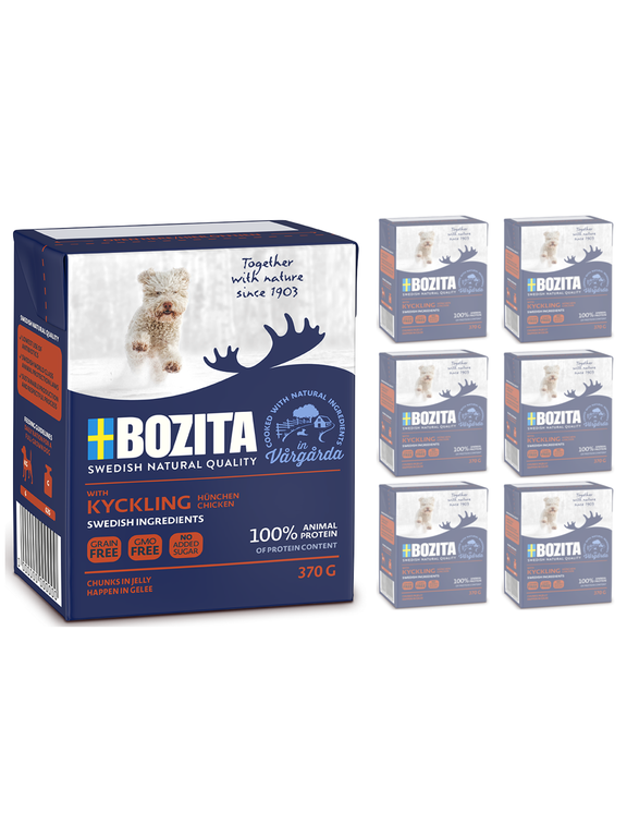 Bozita Dog Junior:delikatny kurczak w galarecie 6x370g