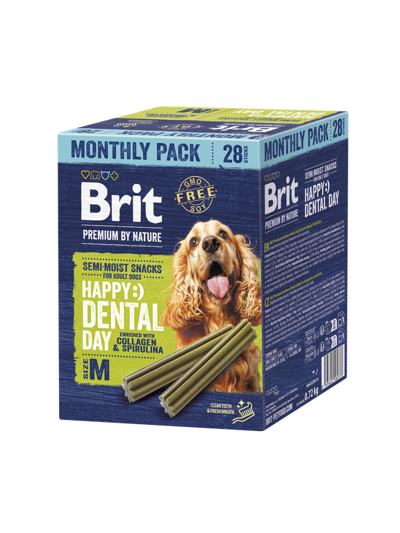 Brit Premium by Nature Dog Dental Snacks M, 28szt