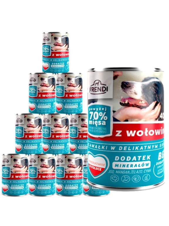 Frendi kawałki w delikatnym sosie z wołowiną 10x400g