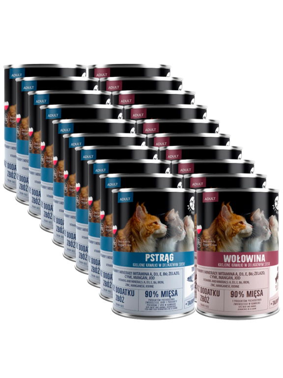 PetRepublic kawałki w sosie Mix Smaków 20x400g dla kota