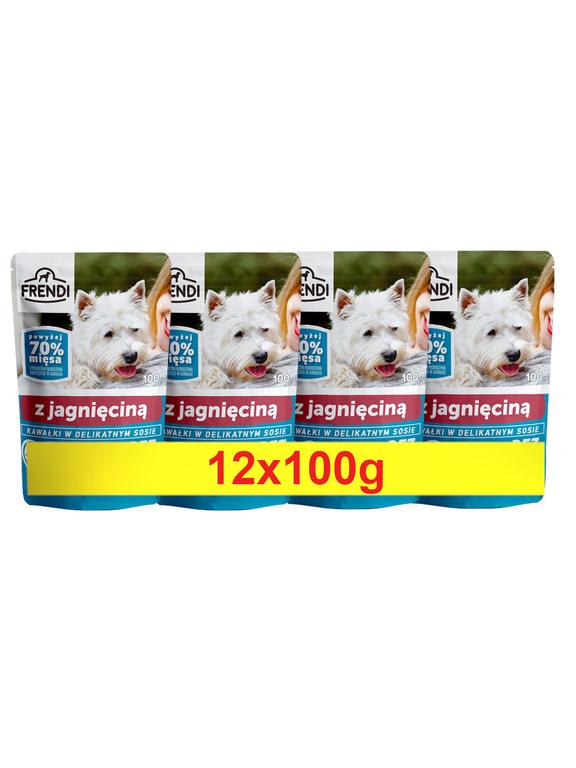 Frendi-  Kawałki w delikatnym sosie z jagnięciną 12x100g