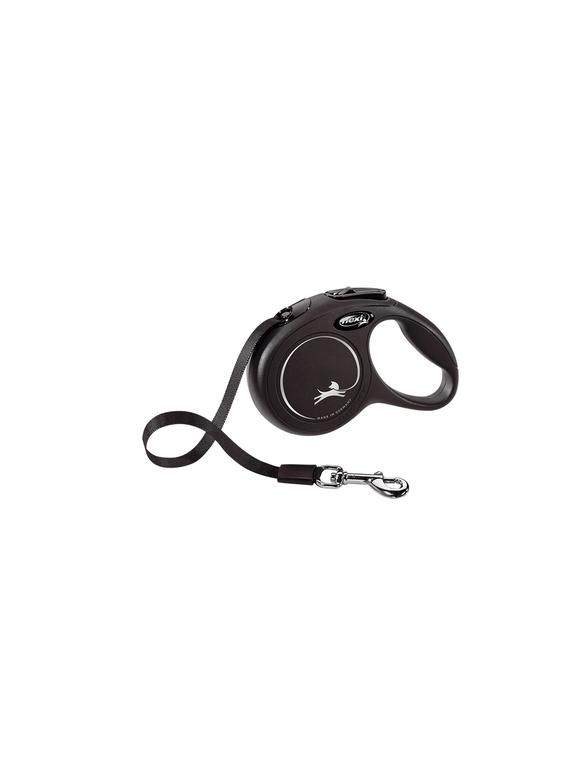 FLEXI Smycz oryginalna New Classic XS 3m do 12kg, czarna - taśma