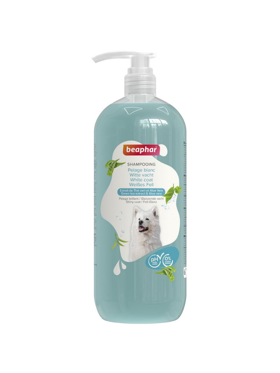 Beaphar SHAMPOO WHITE DOG 1L - do białej sierści dla psów