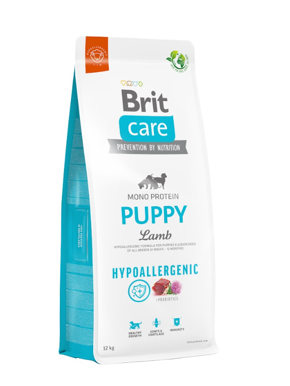 BRIT CARE Hypoallergenic Puppy Lamb 12kg/ opakowanie uszkodzone (8732)!!!
