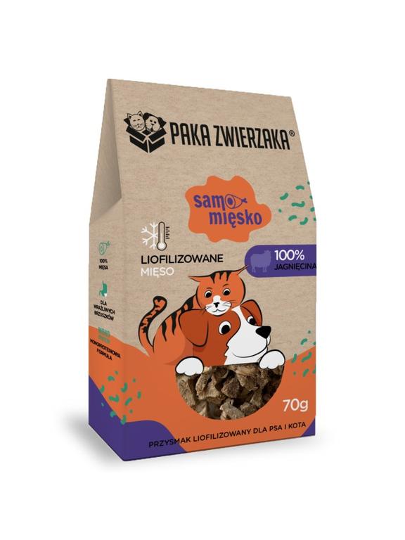 Paka Zwierzaka Przysmak liofilizowany Samo Mięsko JAGNIĘCINA 70g