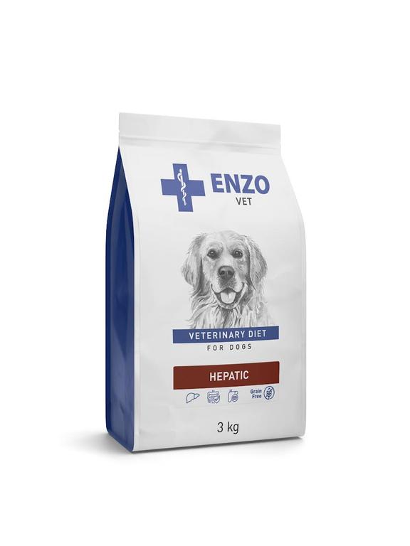 ENZO VET HEPATIC Dietetyczna pełnoporcjowa sucha karma dla psów z chorobami wątroby 3kg