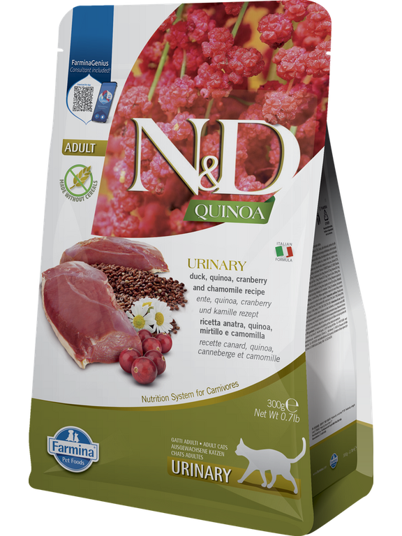 Farmina N&D Quinoa feline URINARY DUCK 300g