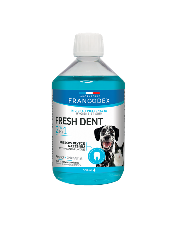FRANCODEX Fresh dent- płyn do higieny jamy ustnej dla psów i kotów 500ml