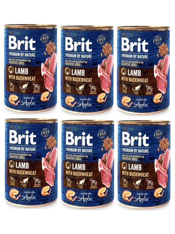 Brit Premium by Nature Lamb With BUCKWHEAT 6x400g