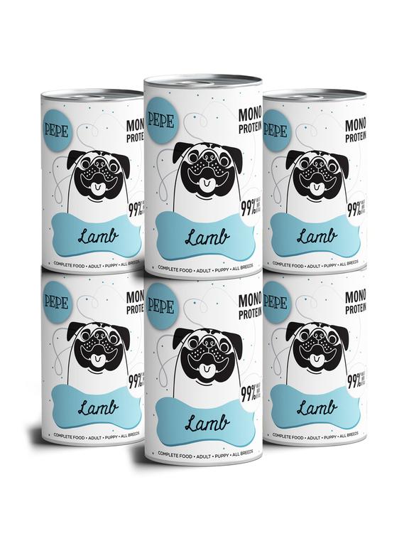 PEPE MONO PROTEIN Lamb (jagnięcina) 6x400g