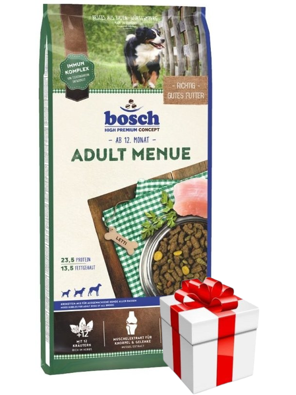 Bosch Adult Menue, drób (nowa receptura) 15kg + Niespodzianka dla psa GRATIS
