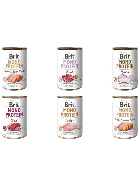 BRIT MONO PROTEIN MIX SMAKÓW 30x400g