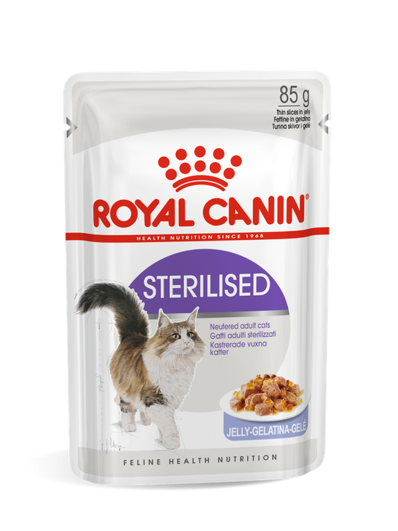 ROYAL CANIN  Sterilised 12x85g karma mokra w sosie dla kotów dorosłych, sterylizowanych