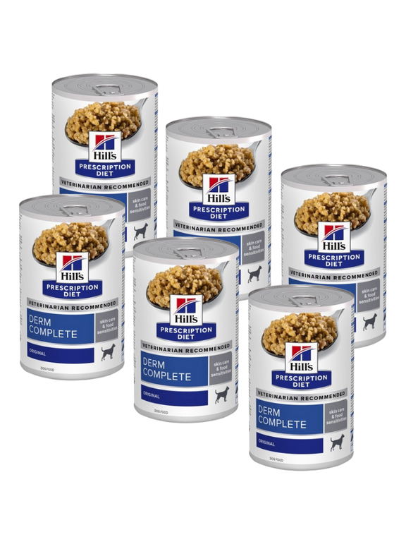 HILL'S PD Prescription Diet Canine Derm Complete 6x370g