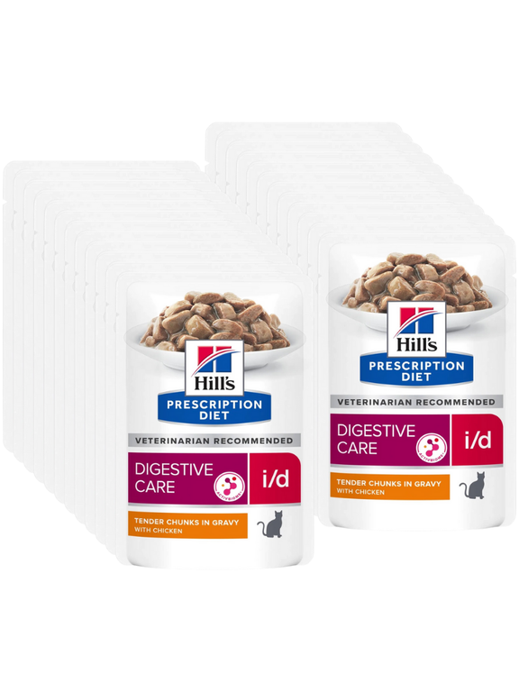 HILL'S PD Prescription Diet Feline i/d 24x85g z kurczakiem - saszetka