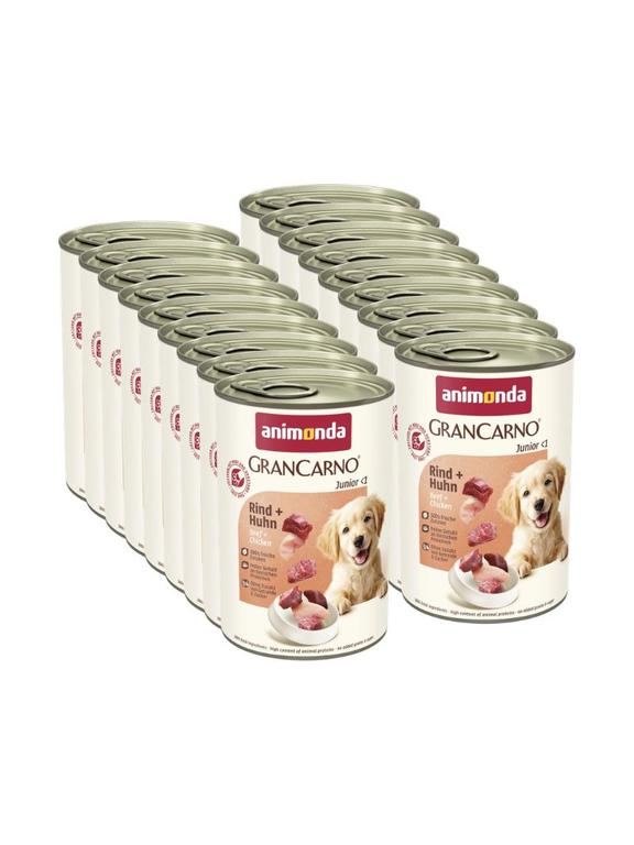 ANIMONDA GranCarno Junior smak: Wołowina + kurczak 18x400g