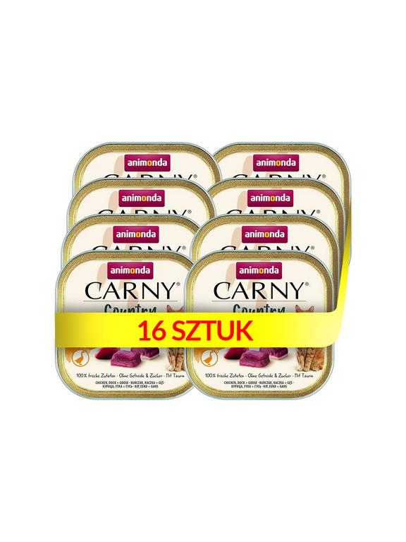 ANIMONDA Carny Country Adult Kurczak, Kaczka i Gęś 16x100g