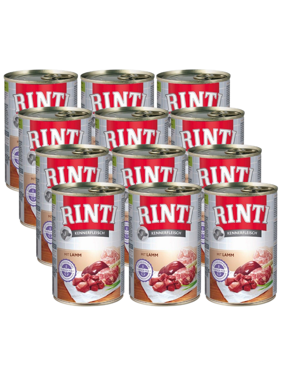 Rinti Kennerfleisch karma mokra dla psa - jagnięcina 12x400g