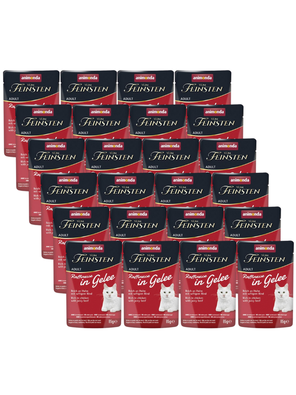 ANIMONDA Vom Feinsten Raffinesse kurczak z wołowiną 24x85g