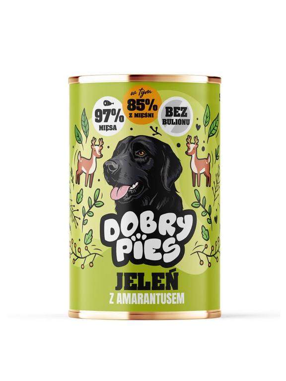 Dobry Pies Jeleń z amarantusem 400g