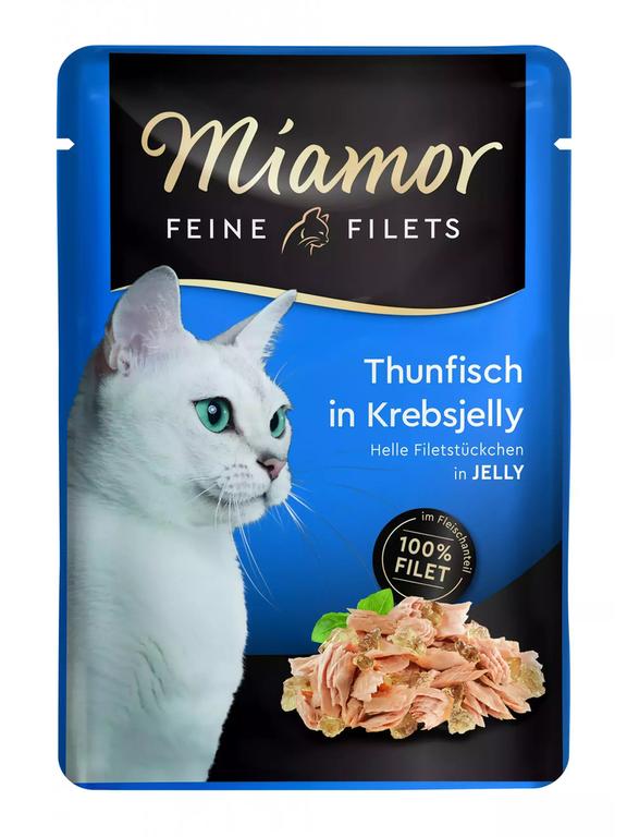 Miamor Feine Filets - mokra karma dla kota tuńczyk w galarecie z kraba 100g