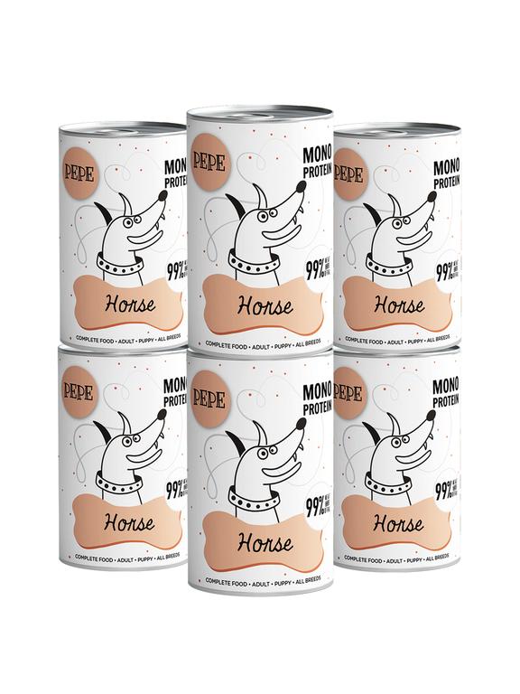 PEPE MONO PROTEIN Horse (konina) 6x400g