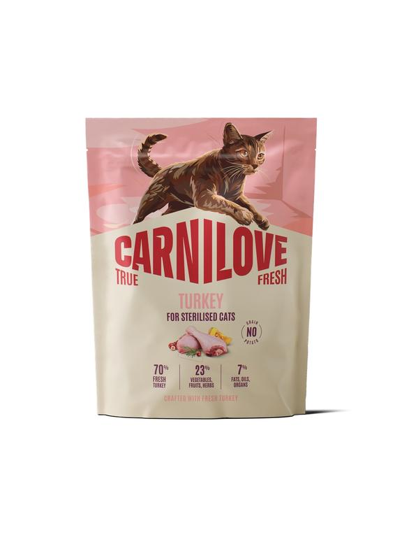 CARNILOVE TRUE FRESH Cat Dry Turkey for Sterilised Adult All Breeds 400g