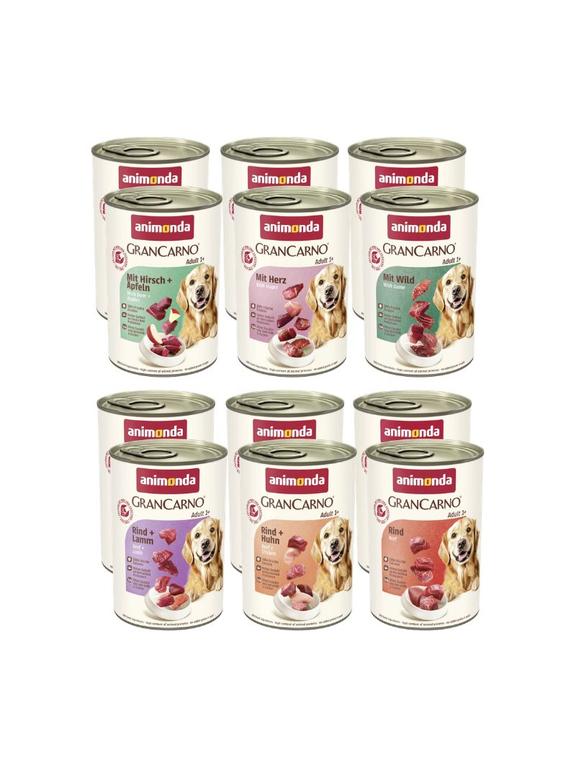 ANIMONDA GranCarno Adult Dog Mix Smaków 12x400g