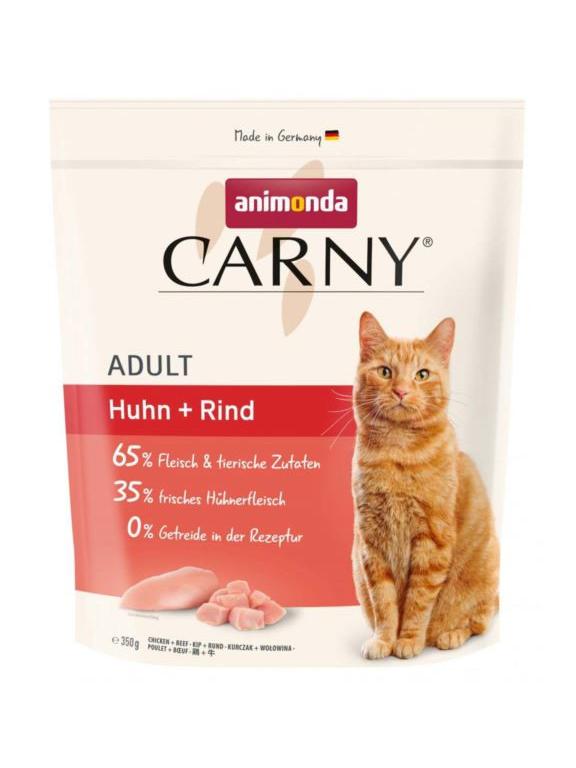 ANIMONDA Cat Carny Adult karma sucha dla kota Kurczak Wołowina 350g
