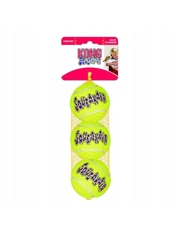 Kong SqueakAir M piłka piszcząca 3szt 6cm