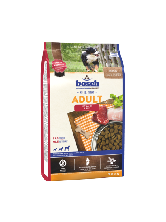 Bosch Adult Lamb & Rice, jagnięcina i ryż (nowa receptura) 3kg