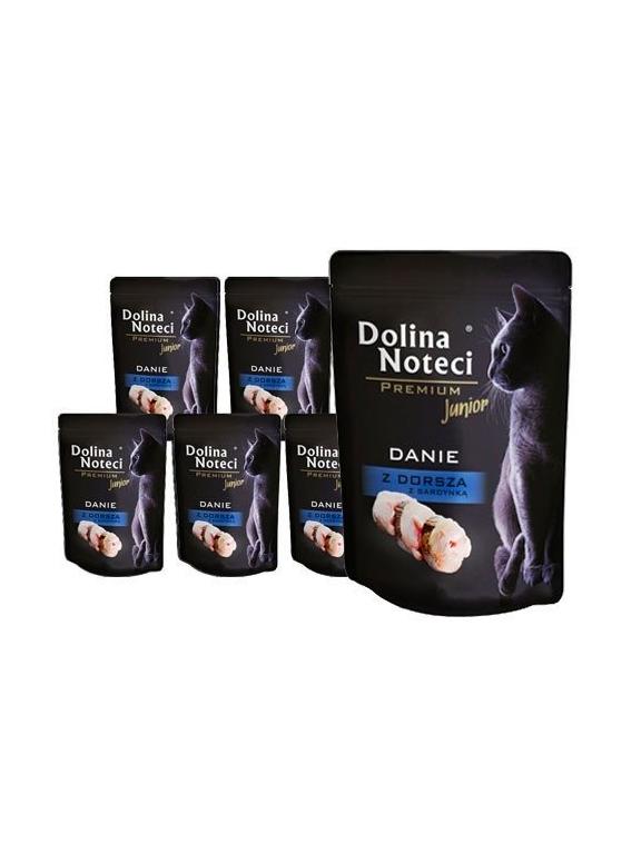 Dolina noteci Premium danie z dorsza z sardynką – junior 10x85g