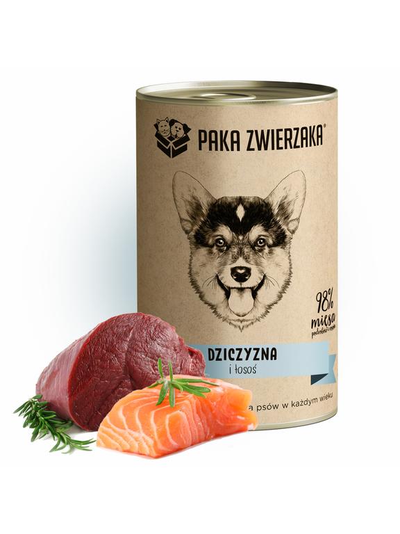 Paka Zwierzaka Dziczyzna i łosoś (400g)