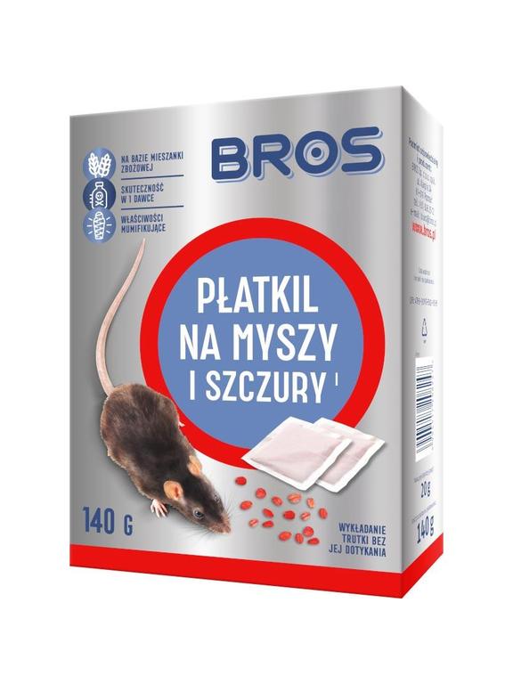 BROS - Płatkil na myszy i szczury 140g