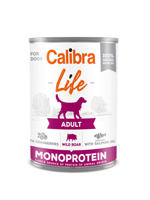 CALIBRA Dog Life Adult Wild boar with cranberries 400g