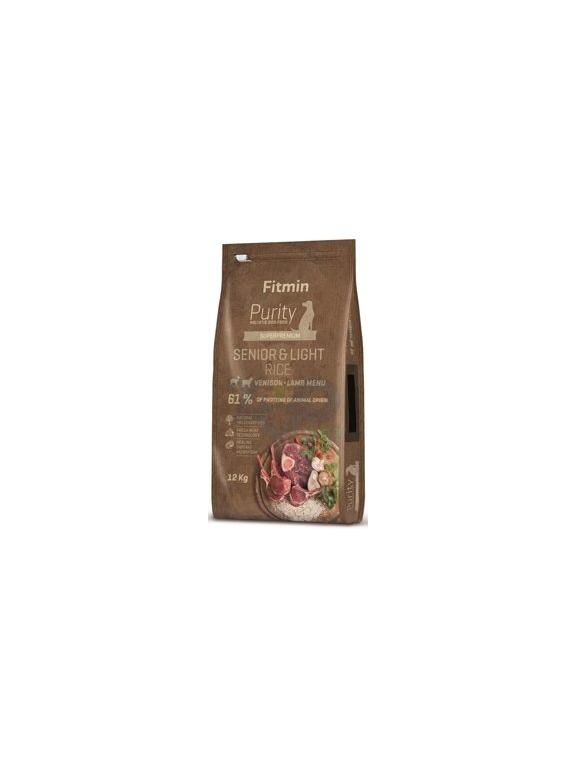 FITMIN Purity Senior Venison, Lamb& rice Light 12kg